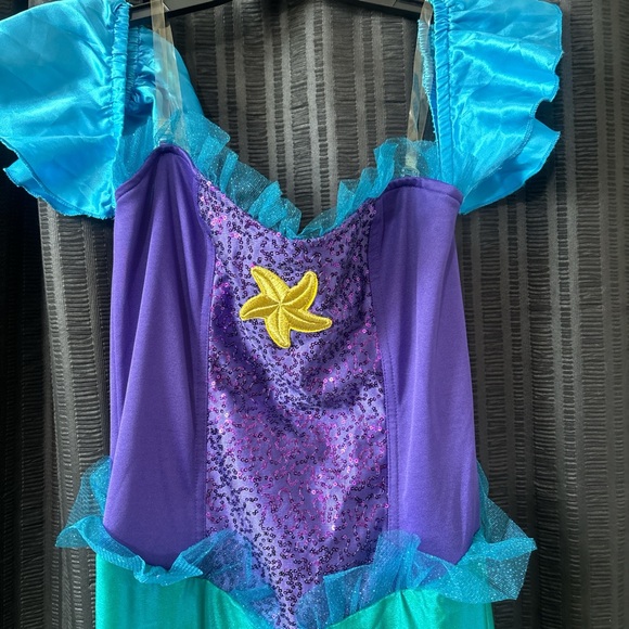 Disney little mermaid Ariel women’s costume size large adult 12-14 - Picture 3 of 11